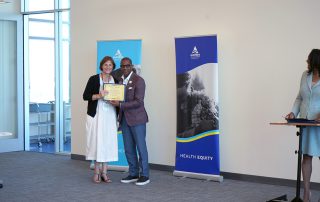 James Jackson with Sue Fairbanks during mentorship cohort 2024.