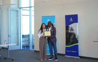 James Jackson with Angela Ng during mentorship cohort 2024.