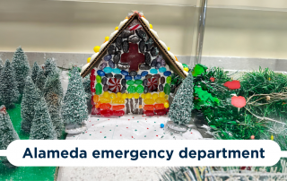 Gingerbread house from Alameda emergency department.