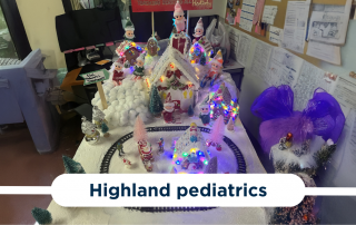 Gingerbread house from Highland Pediatrics.